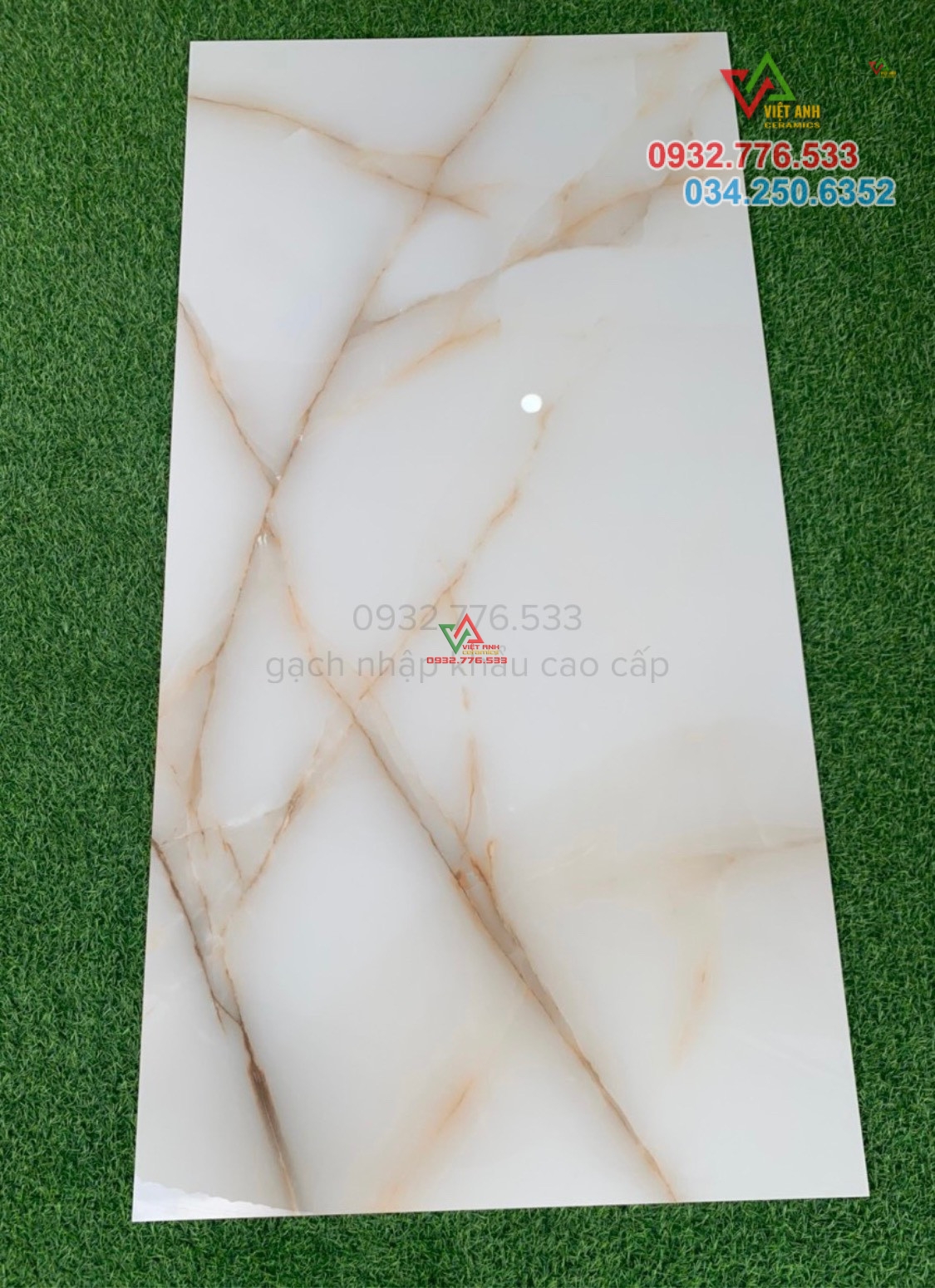 Gạch đá 80x160 vân cam Ấn Độ lát nền nhà tại quận 8
