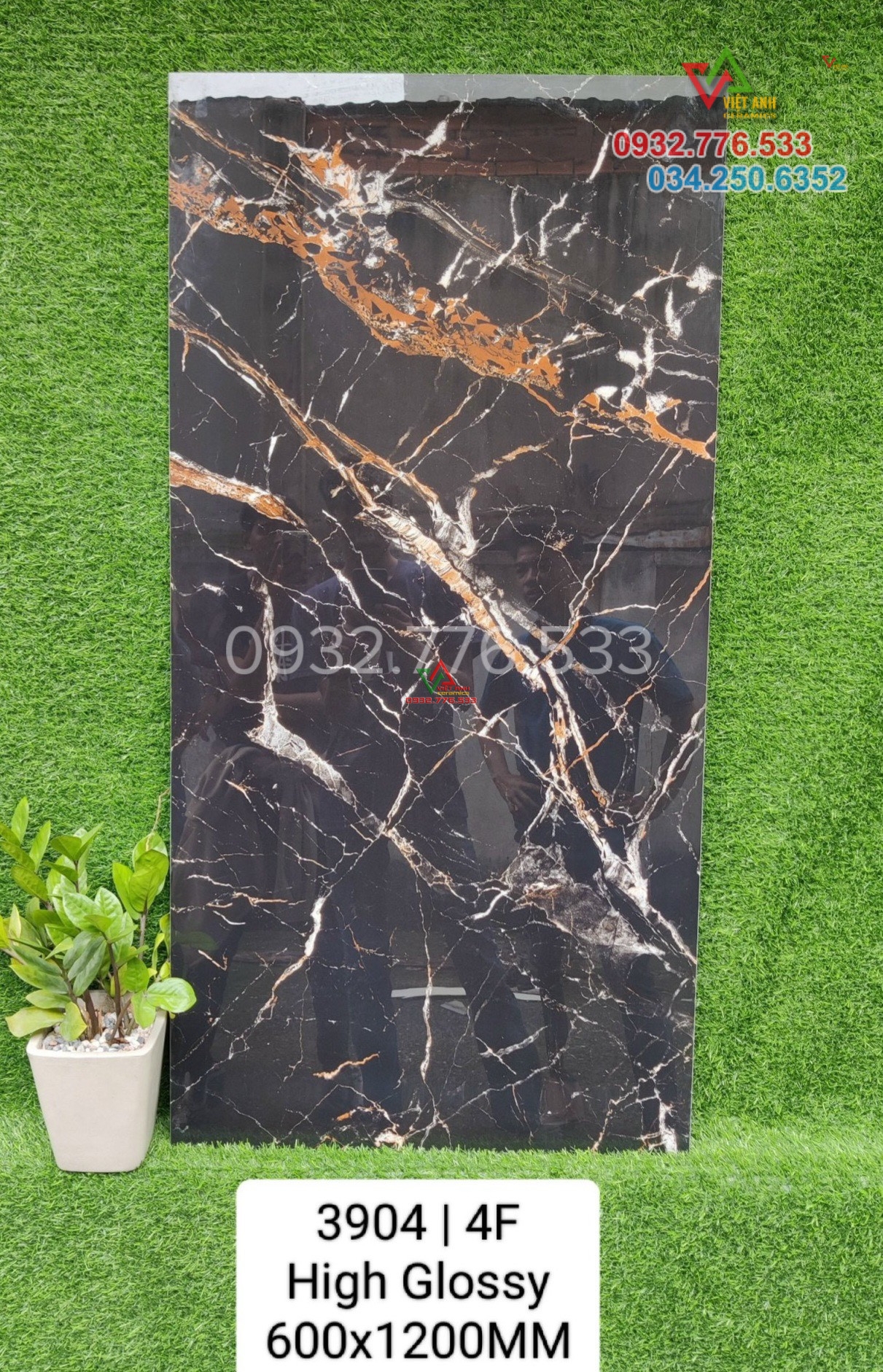 Gạch khổ lớn đá granite 60x120 bóng kiếng hàng nhập