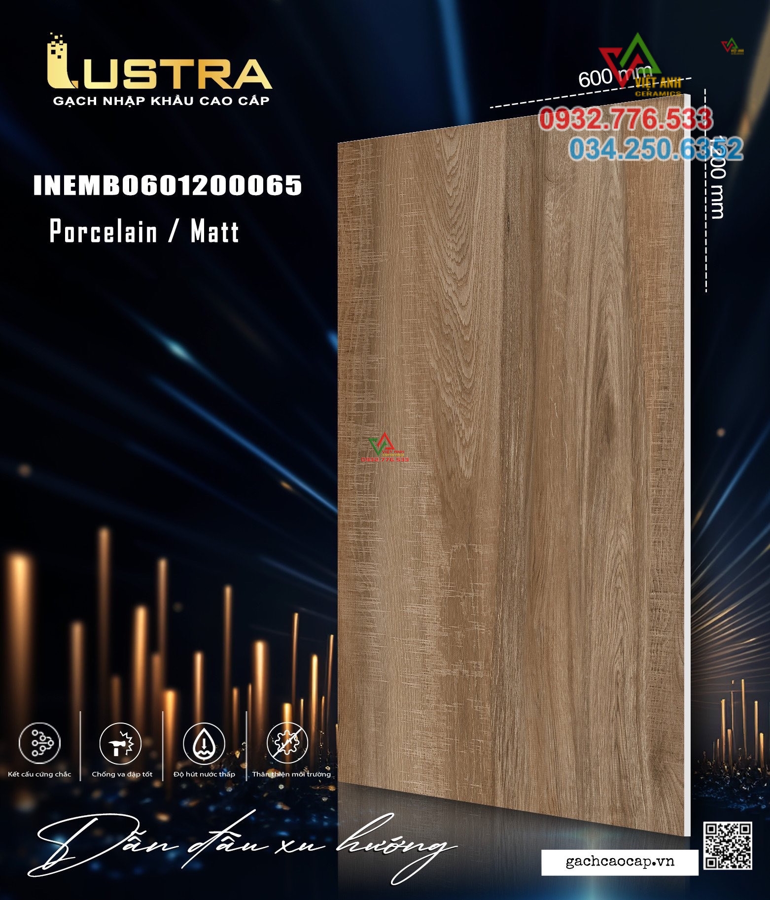 Gạch đá mờ 60x120 hàng Ấn Độ giả gỗ ốp lát nền nhà