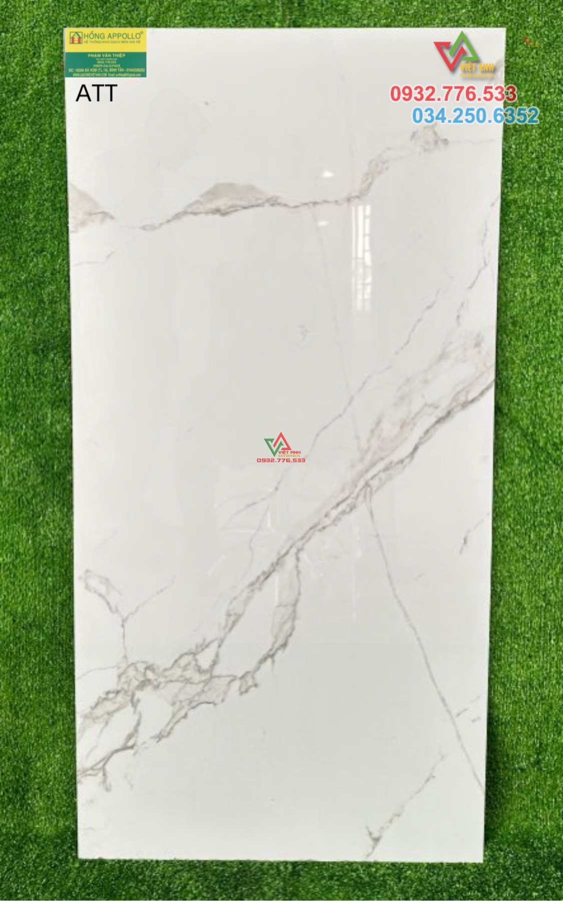 Gạch 60x120 chính hãng màu trắng vân khói giá rẻ
