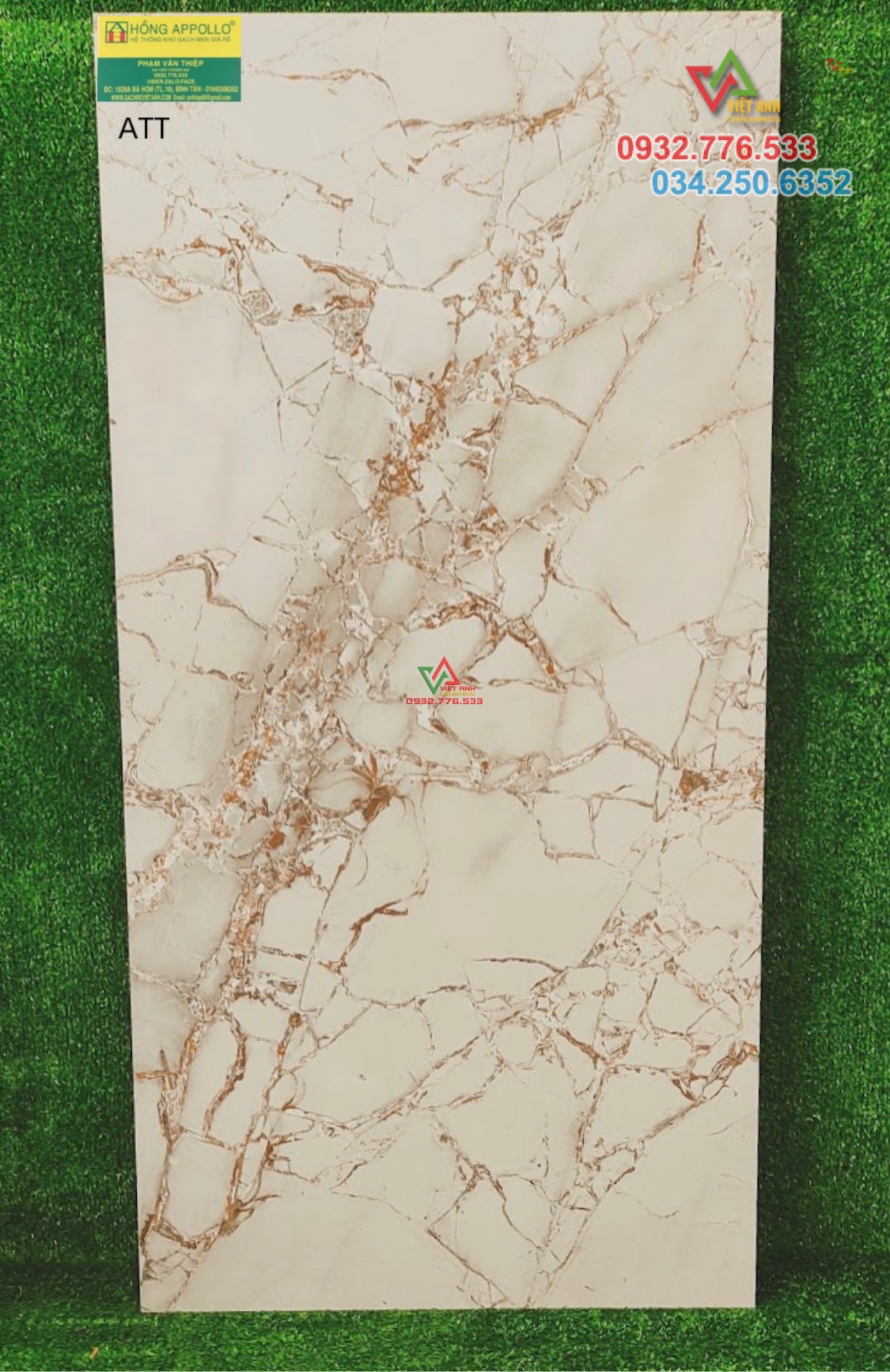 Gạch khổ lớn 60x120 đá mờ Sparkle Versace Crema