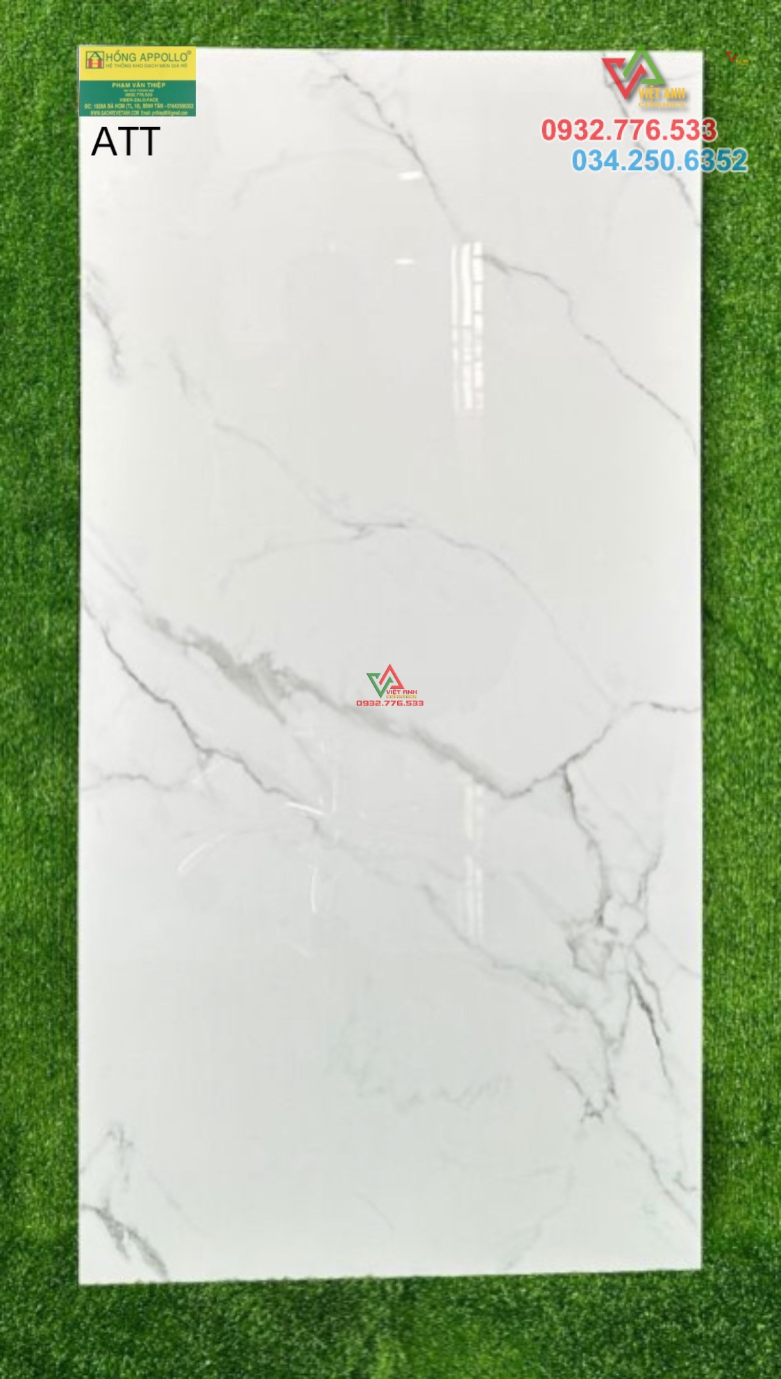 Gạch nhập khẩu ốp lát 60x120 màu trắng vân mây giá rẻ