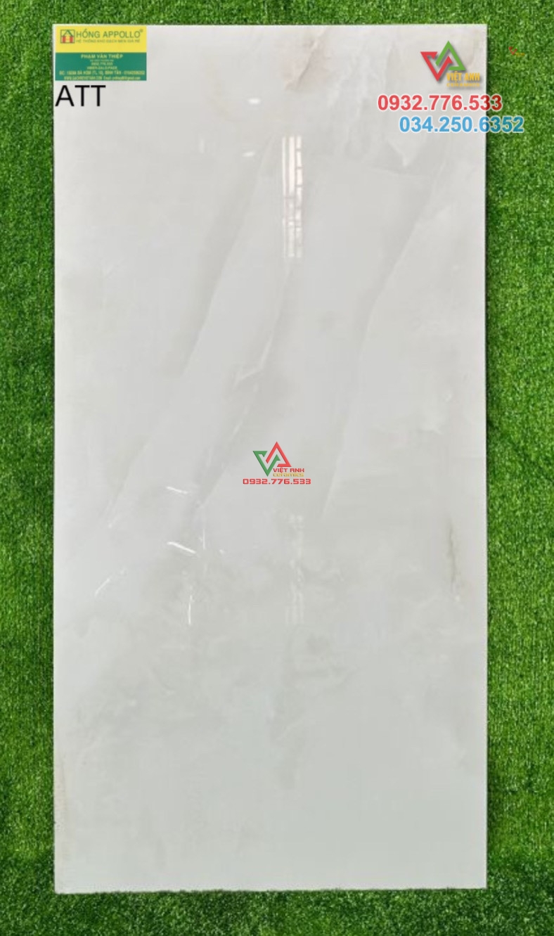 Gạch ốp lát 60x120 màu trắng khói nhẹ