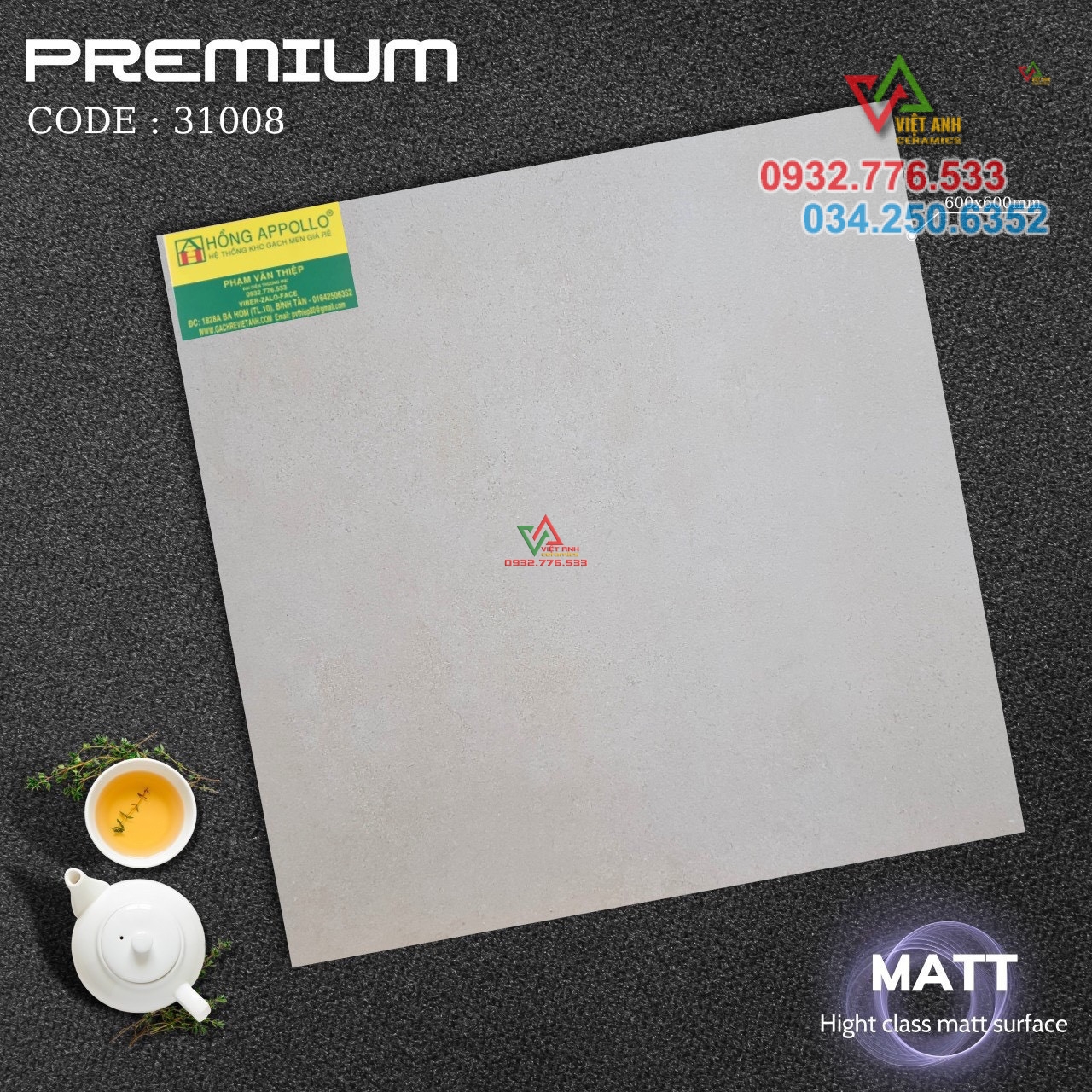 Gạch 60x60 hàng matt surface chất lượng hàng đầu VN
