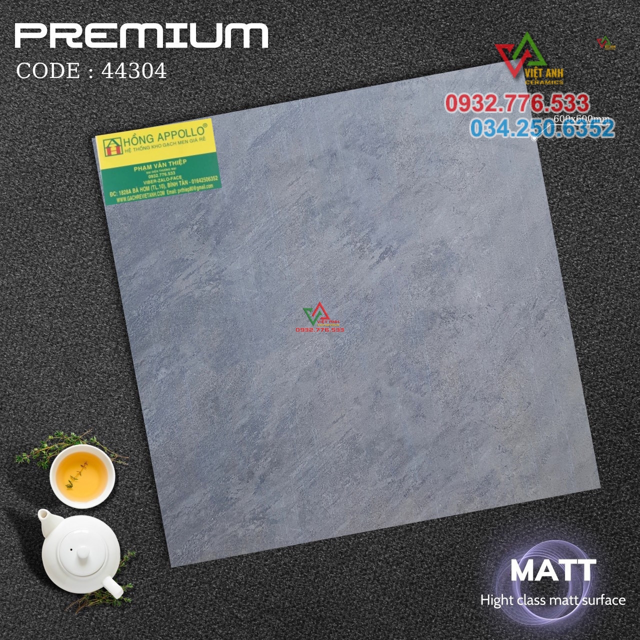 Gạch 60x60 màu xám ốp lát nền nhà sang trọng