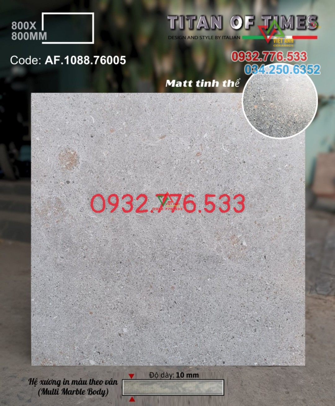 Gạch 80x80 titan cao cấp hàng Apodio tại Củ Chi