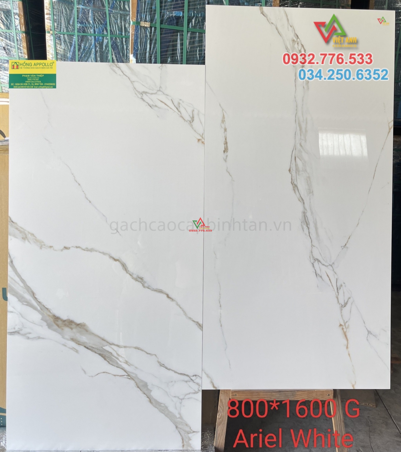 Gạch 80x160 color Ariel White nhập khẩu Ấn Độ