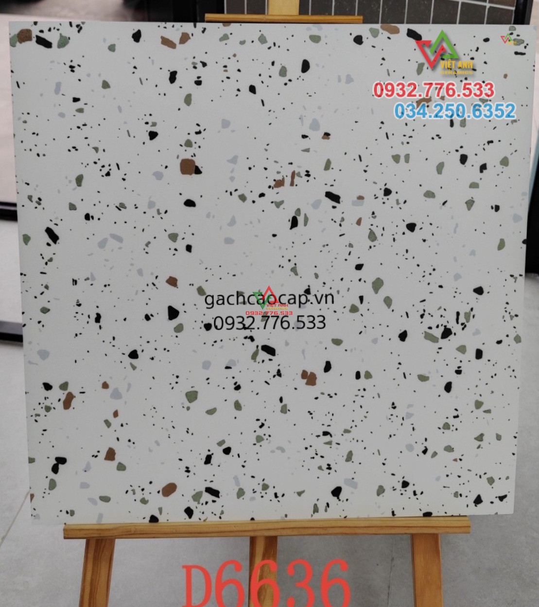 Gạch ốp lát 60x60 đá mờ terrazzo hàng loại 1A