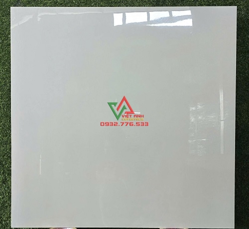 Gạch Ấn Độ 80x80 màu trắng trơn vân đá hàng nhập