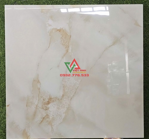 Gạch ốp lát 80x80 màu trắng vân vàng hàng tốt