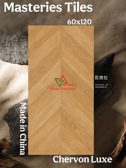 Gạch giả gỗ xương cá 60x120 mẫu mới nhất 2025
