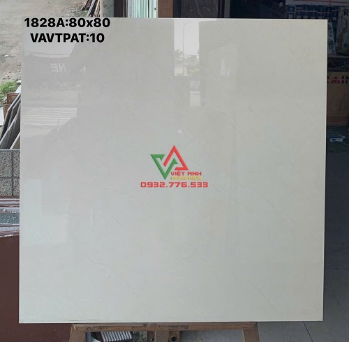 Gạch 80x80 vàng kem bóng cao cấp hàng Việt