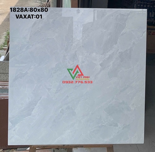 Gạch lát nền 80x80 màu xám băng sương nhạt hiện đại