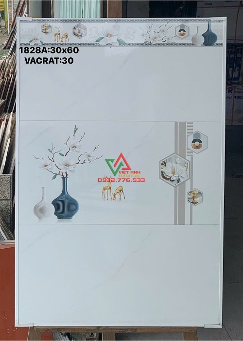 Gạch 30x60 hàng Việt Nam họa tiết tinh xảo ốp tường
