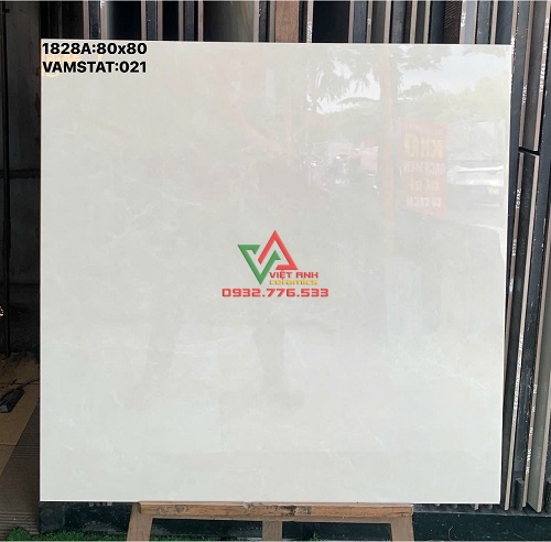 GẠCH 80X80 TRẮNG KEM VÂN MÂY BÓNG TẠI BÌNH TÂN