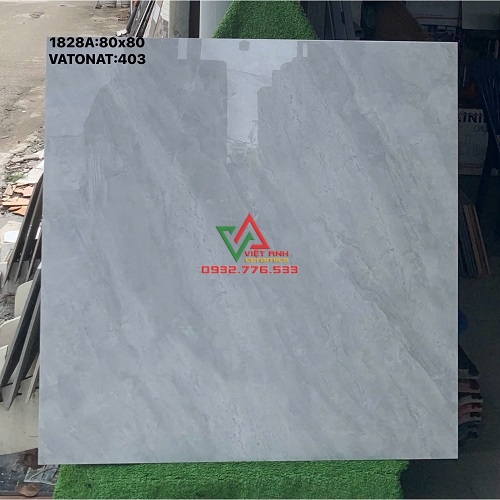 GẠCH BÓNG KIẾNG 80X80 XÁM NHẠT VÂN ĐÁ