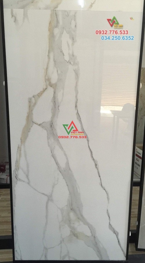 Gạch Khổ Lớn 80x160 Trắng Vân Mây Ấn Độ