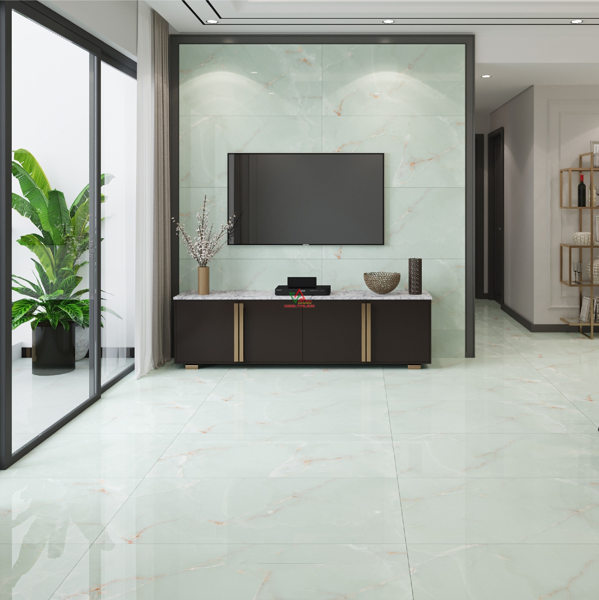 gạch 60x120 bóng kiếng giá rẻ