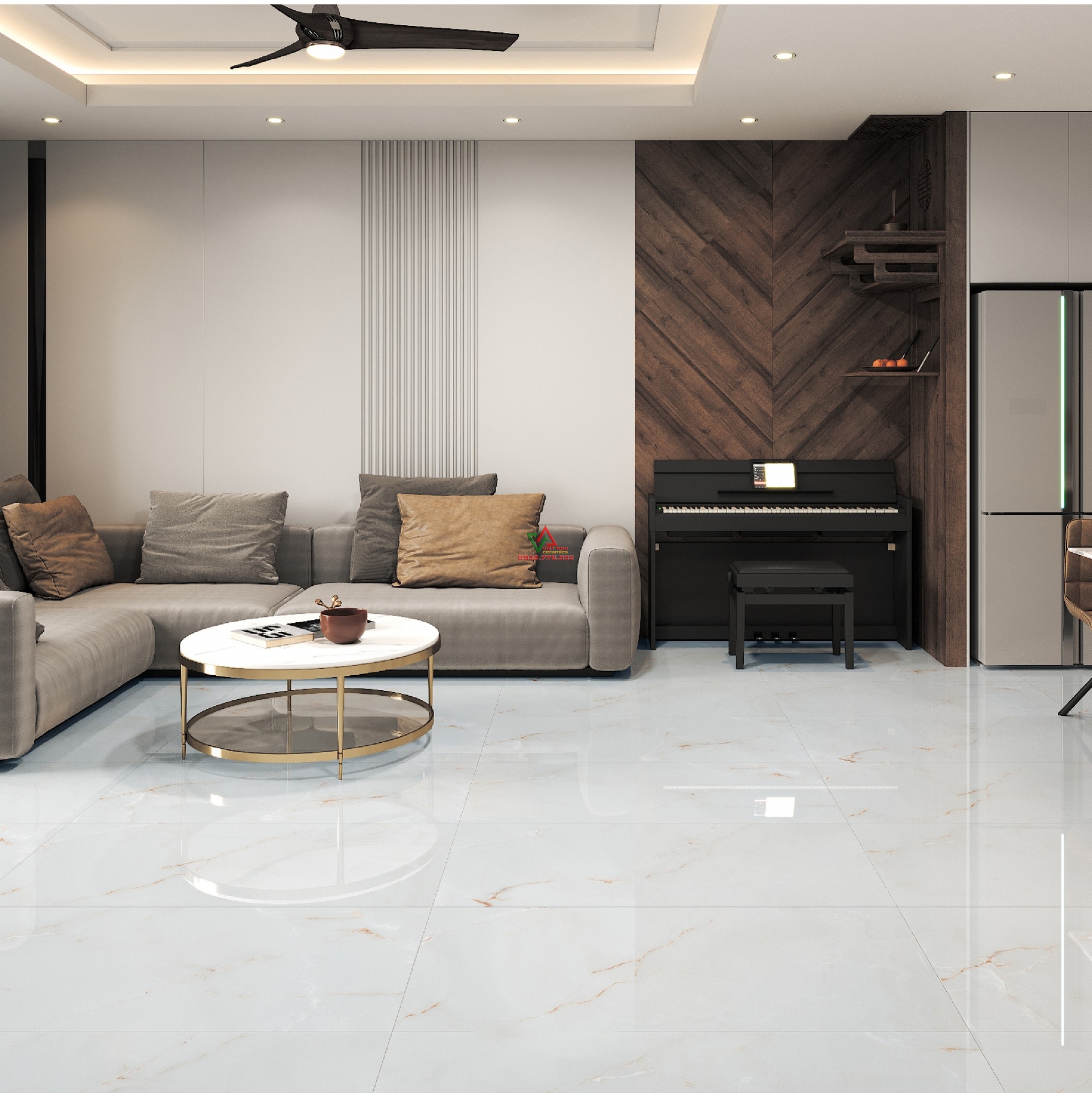 gạch 60x120 bóng kiếng giá rẻ