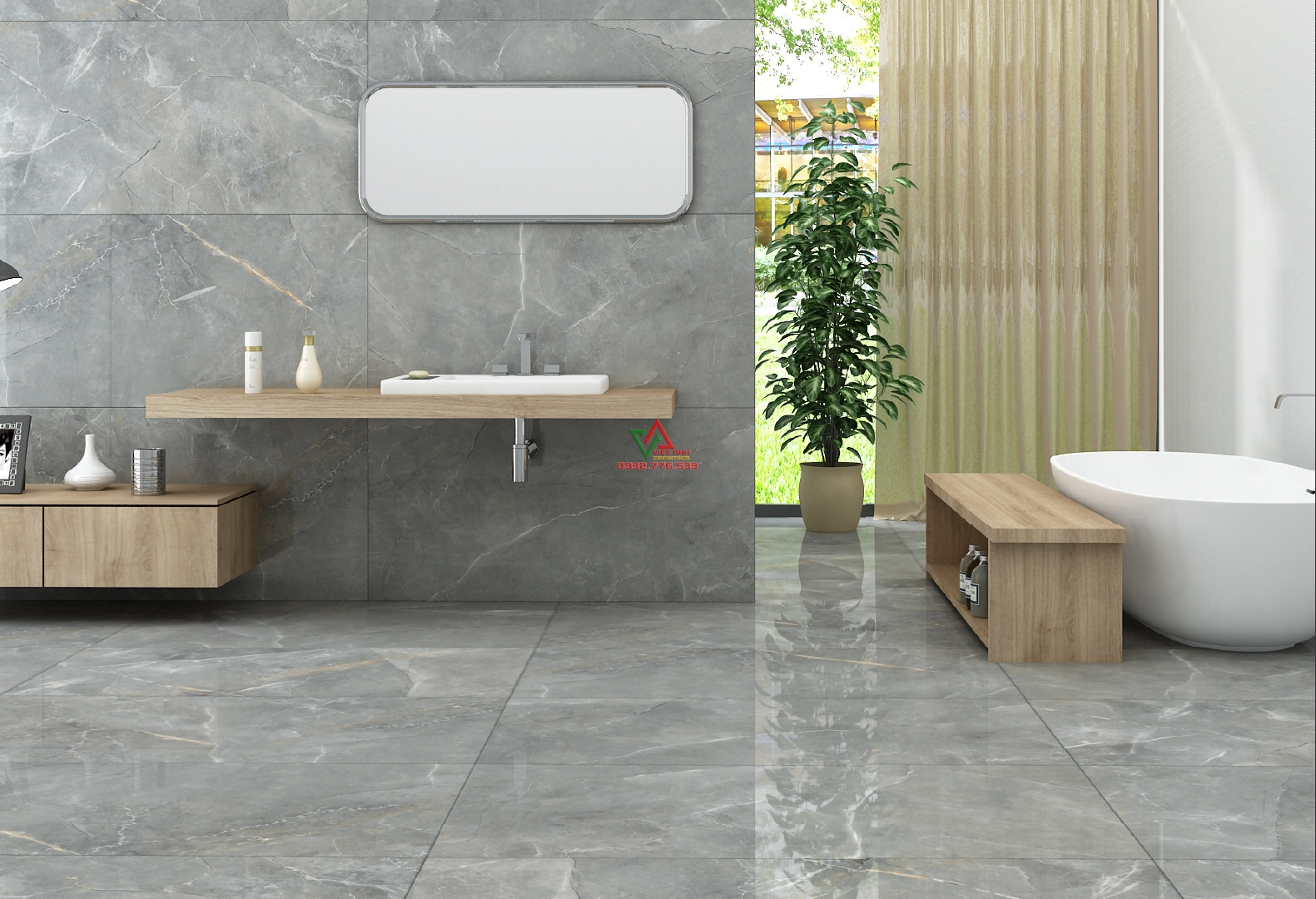 gạch bóng kiếng 60x120 nhập khẩu