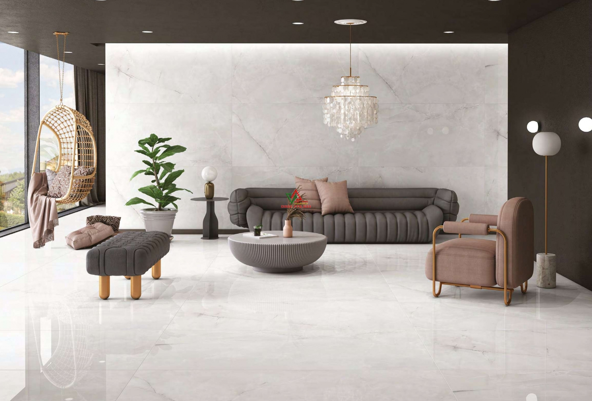 gạch bóng kiếng 80x160