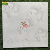 GẠCH 80X80 ĐÁ BÓNG KIẾNG VÂN BÔNG HOA MÀU TRẮNG 8161