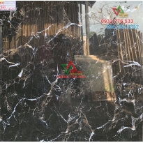 GẠCH LÁT NỀN 80X80 BÓNG VÂN ĐÁ MÀU ĐEN KIM CƯƠNG 8202