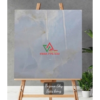 Gạch 80x80 Xanh Da Trời Vân Đá Onyx Siêu Bóng Ấn Độ