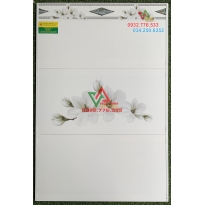 Bộ gạch 30x60 màu trắng họa tiết cánh hoa đẹp