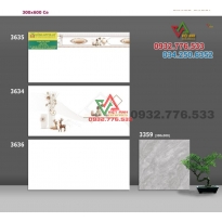 Bộ gạch 30x60 màu trắng ốp tường