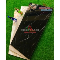 Bộ gạch 60x120 màu đen vân sọc trắng hàng nhập khẩu