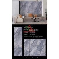 Đá Nung Kết 80x260 Cao Cấp Bulgari Xanh Lam