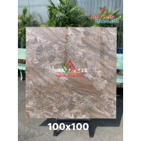 Gạch 100×100 màu nâu đá bóng kiếng hàng rẻ