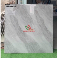 GẠCH 100X100 XÁM TRẮNG MARBLE VÂN ĐÁ RỐI BÓNG KIẾNG CMC CAO CẤP