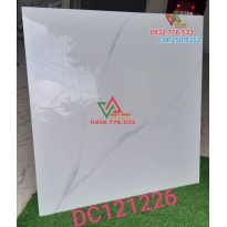 Gạch 120×120 bóng kiếng màu trắng sọc