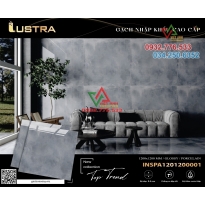 Gạch 120×120 đá bóng kiếng cao màu xám chì nhập khẩu Ấn Độ