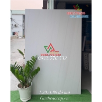 Gạch 120x180 màu trắng vân mây nhẹ nhập khẩu cao cấp