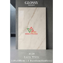 Gạch 120x180 Trắng Kem Vân Vàng Bóng Kiếng