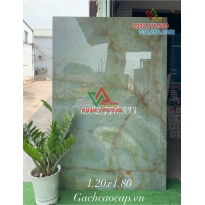 Gạch 120x180 vân đá màu xanh ngọc cẩn thạch marble trang trí biệt thự