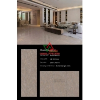 Gạch 120x240 đá nung kết khổ lớn Chanel vàng kim loại 1