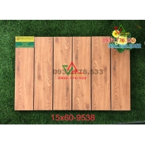 Gạch 15x60 giả gỗ màu nâu nhạt 9538