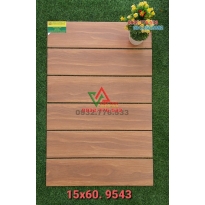 Gạch 15x60 màu nâu đậm mã 9543