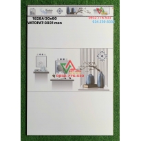 Gạch 30x60 màu trắng hoa văn họa tiết hiện đại tinh tế tại quận 4