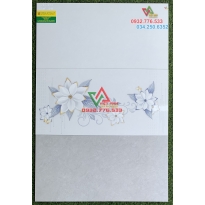 Gạch 30x60 màu xám họa tiết hoa