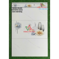 Gạch 30x60 men mài bóng mã 2042 ốp tường phòng khách tại quận 5