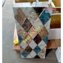 Gạch 30x60 ốp tường sảnh hotel hình thoi hàng nhập