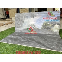 Gạch 47x100 màu xám bóng kiếng trang trí bậc cầu thang