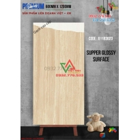 Gạch 600x1200 bóng kiếng vân vàng sọc giả gỗ