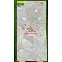 Gạch 60x120 Ấn Độ Glossy Palma Breccia Bianco