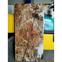 Gạch 60x120 đá cẩm thạch marble nâu bóng cao cấp hàng Ấn Độ